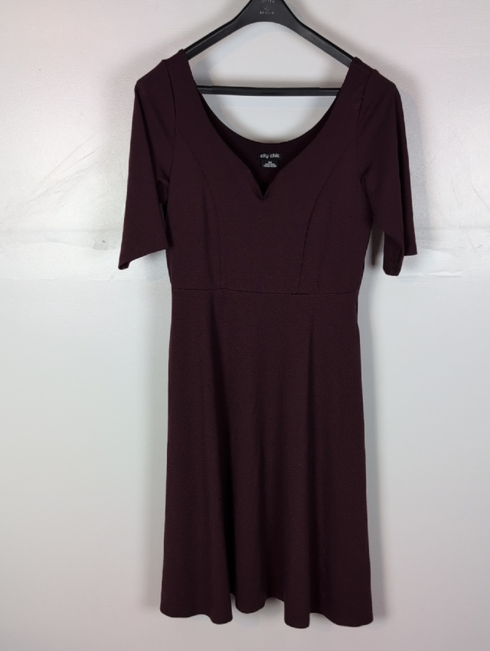 City Chic Midi Dress with Pockets
